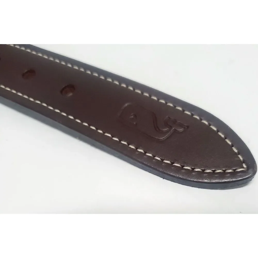 Vineyard Vines Belt 26 Little Red Truck Christmas Tree Yellow Print Snow Leather
